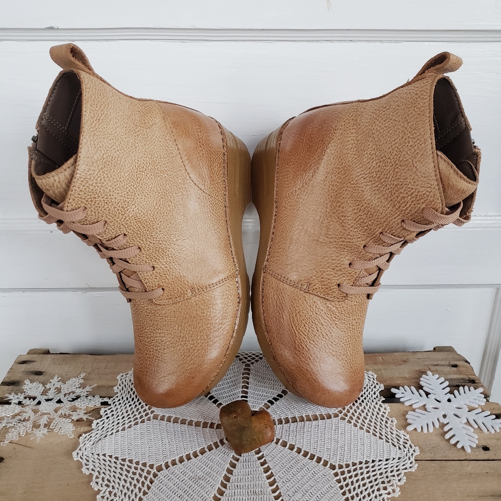 Neutral Dansko Pro Clogs Booties boho cottage chore minimalist coastal comfort - Picture 11 of 16